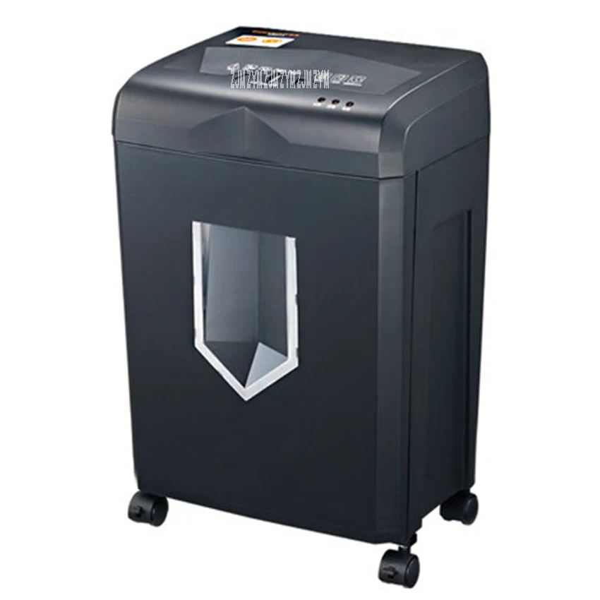 318 220V 50hz Cross Cut Paper Credit Card Shredder Draw Out 18 Liter 