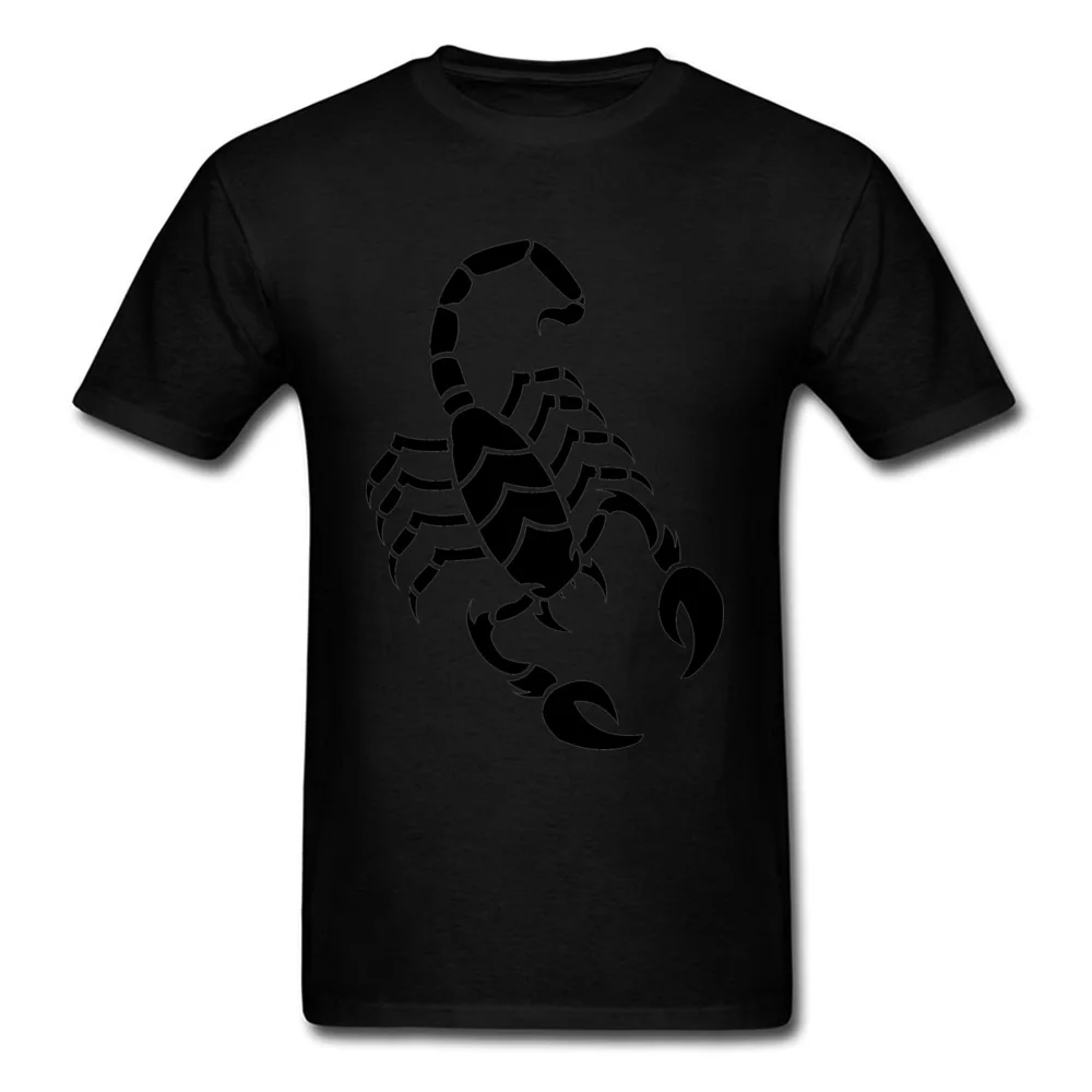 Tops Shirt Scorpion Father Day Coupons Printing Short Sleeve All Cotton Round Neck Men T Shirt Printing Tee Shirt Scorpion black