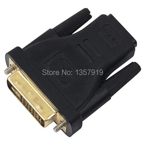 DVI-D 24+ 1 PIN для HDMI Женский 19PIN адаптер золото пластины dvi для hdmi адаптер 100 шт./лот