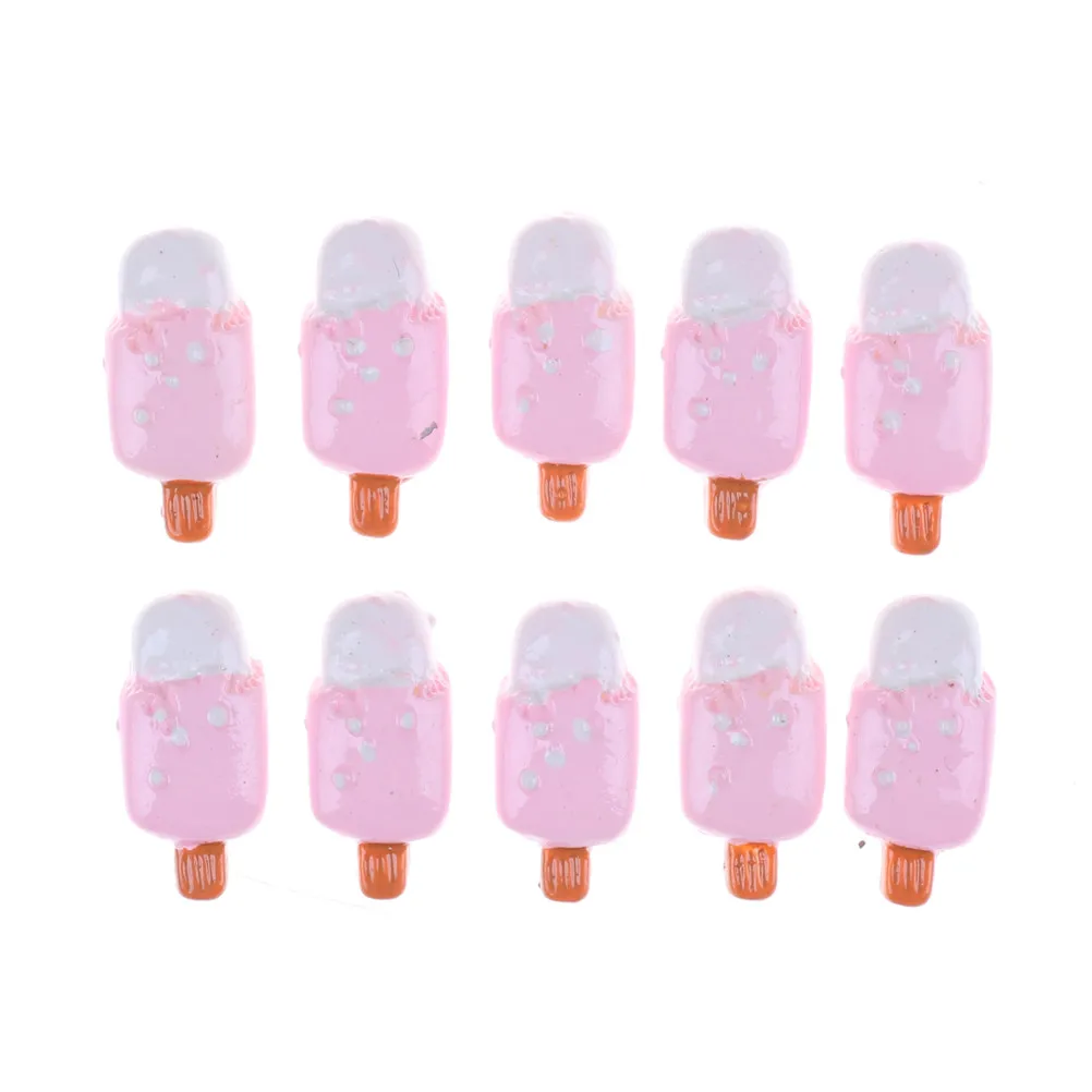 

kawaii 5pcs/lot Mini Doll House Food Sugar Decor Ice Cream Popsicle Potato Chips for Good Gift for your Dollhouse Decor