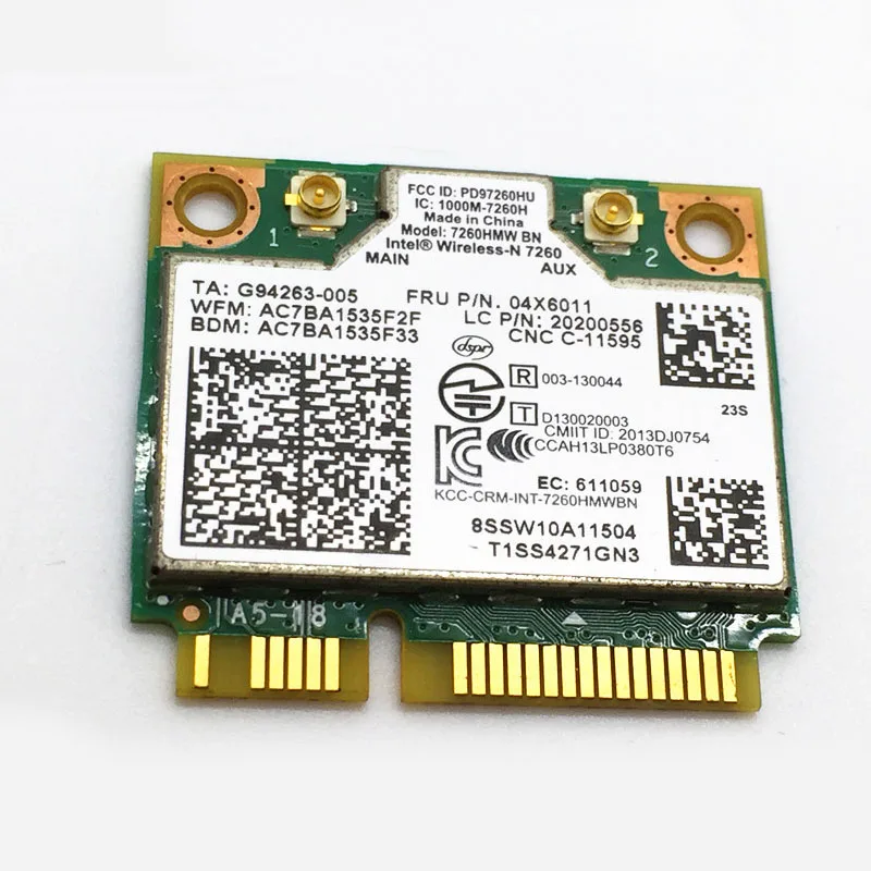 Новая комбинированная карта Int Wireless N 7260BN WiFi + BT4.0 для Lenovo ThinkCentre M93 M93p E440 E540 S440 S540 Series