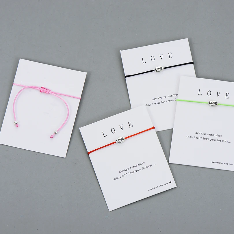Браслеты Pipitree Love Forever Lucky Red String браслеты с надписью Wish подарок для женщин и мужчин