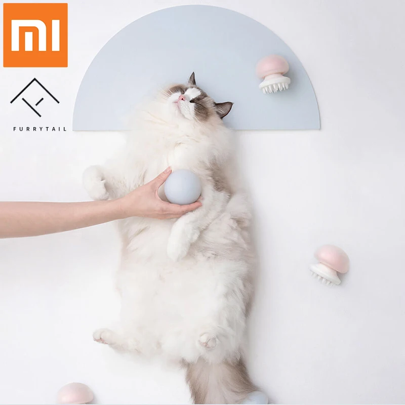 Xiaomi Mijia пушистый хвост Медузы Pet Массажер расческа отрицательных ионов антистатические для кошачьей шерсти чистый уход за домашними животными массажер гребень