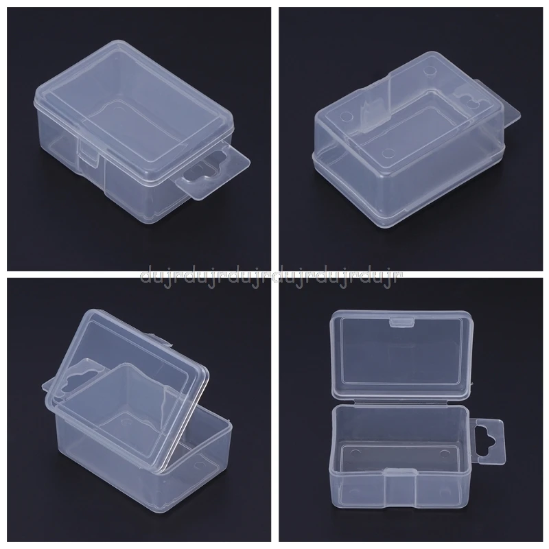 

Fishing Box Plastic Transparent Clear Lure Bait Hook Tackle Jig Storage Portable N21 dropship