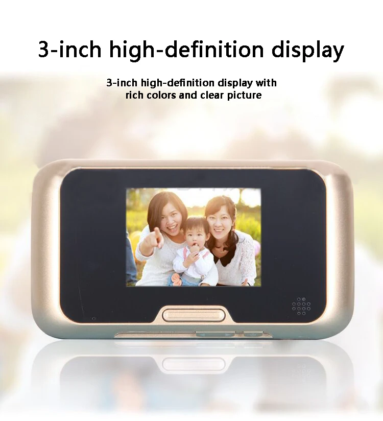 

Home Peephole Camera HD 3.0 Inch Color Screen Electric Door Viewer LCD Security Camera Monitor 160 Degree Angle Lens