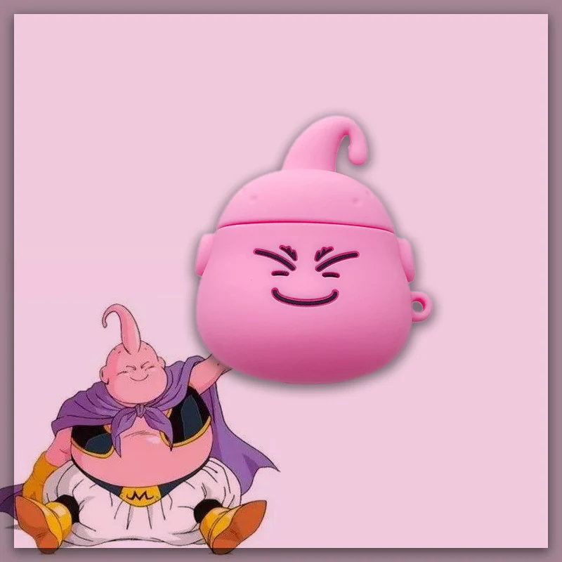 

Airpods 1 2 Cute Japanese Cartoon Dragon Ball Majin Buu earphone silicone Cover For Apple Wireless Bluetooth Headset Cases Funda
