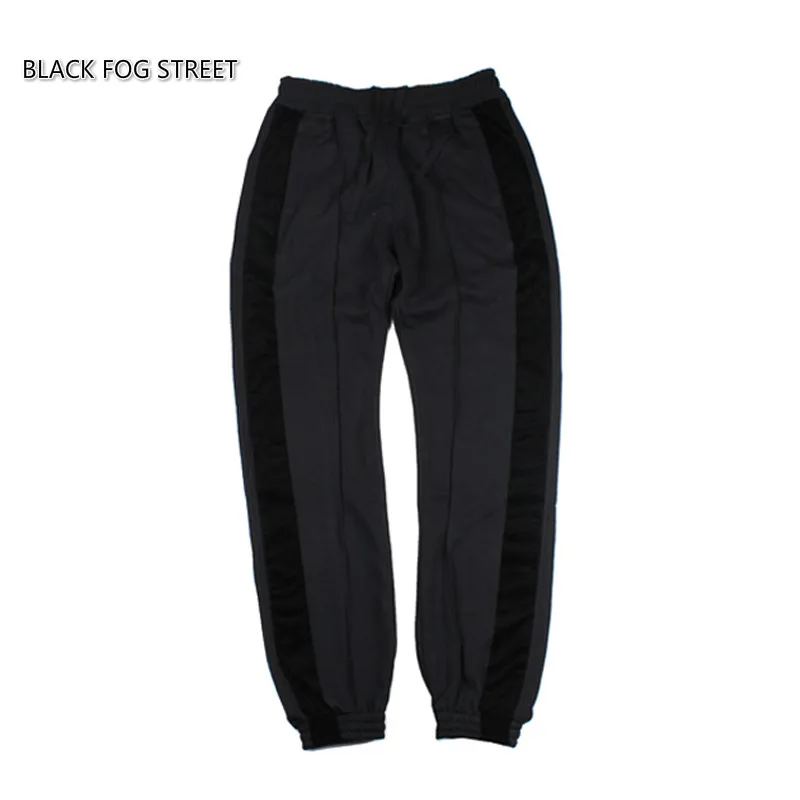 

2018 Lengthened Section Sweatpants Men Occident Retro Hip Hop Trousers Side Zipper Hit Color Unisex Casual Pants