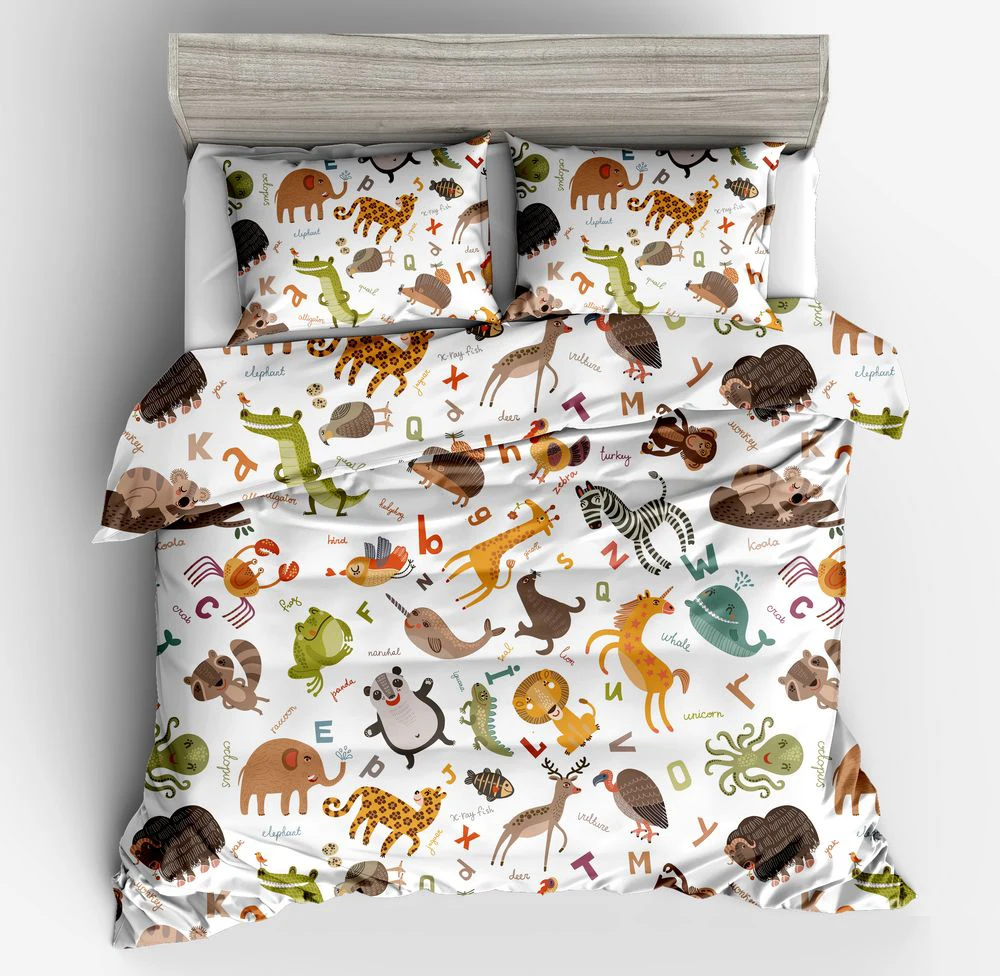 Fashion 3d Print Sika Deer Christmas Color Black Yellow Red Duvet
