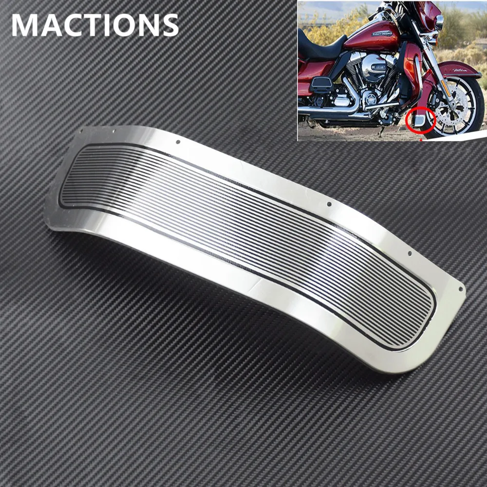 Motorcycle Front Fender Trim Skirt Protector Cover Aluminum For Harley