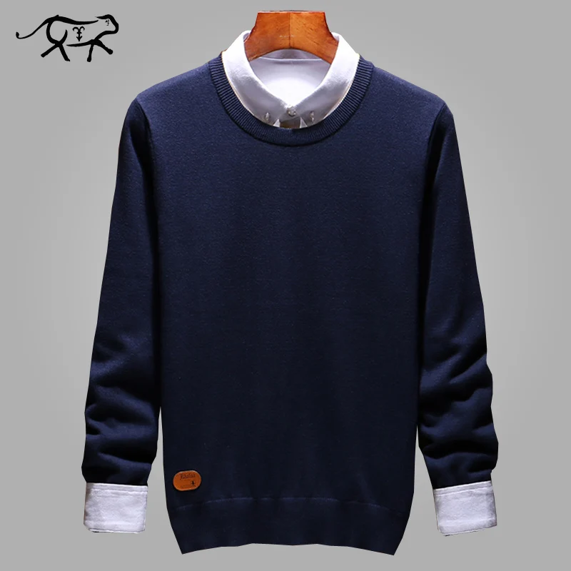 

Casual Autumn Sweater Men Classic Pure Pullover Men Solid O-Neck Pull Homme Slim Fit Knitted Cashmere Shirts Men's Brand Clothes