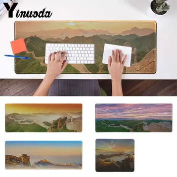 

Yinuoda beautiful The Great Wall under the pink clouds Mouse pad anime PC Computer mat Birthday present pad mouse desk pad mouse