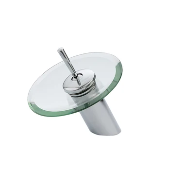 

WINOMO Waterfall Bathroom Sink Faucet Tub Waterfall Faucets with Stainless Steel Spout