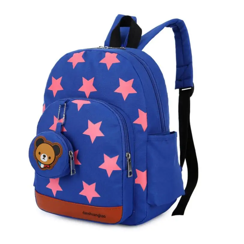 Boys Backpacks for Kindergarten Stars Printing Nylon Children Backpacks
