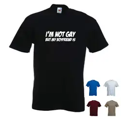 «Я не гей, но мой бойфренд»-забавная мужская футболка. S-XXLNew футболки Забавные топы футболки новые унисекс Забавные топы базовые модели