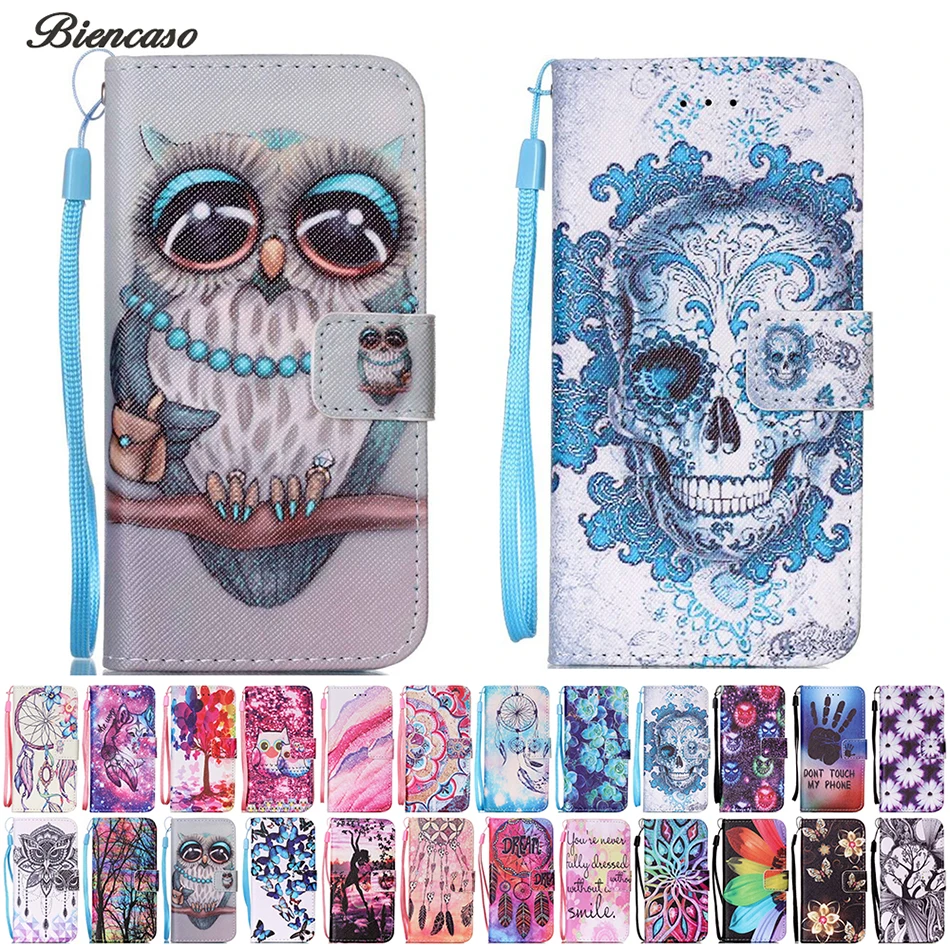 Owl Flower Pattern Wallet Flip Case for Samsung Galaxy A3