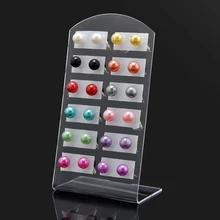 12 пар, новинка, женская мода, 6 мм, жемчужные серьги-гвоздики, круглые серьги-гвоздики, набор сережек для женщин, подарок