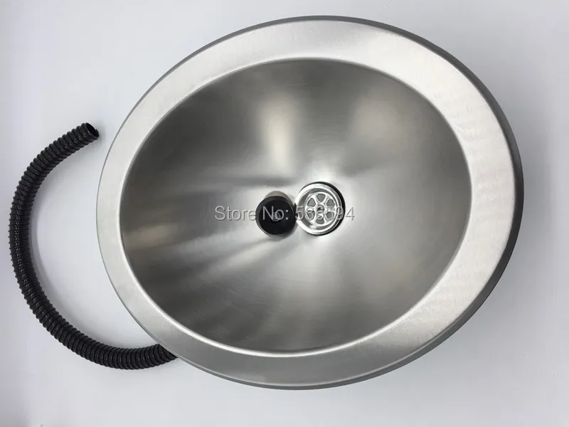 

Rv wash basin stainless steel sink bright stainless steel ellipse Caravan Camper with plug Hand Wash Basin RV Kitchen sink