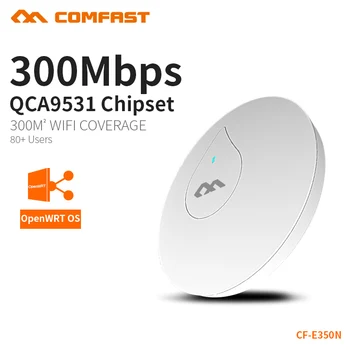 

2PCS Powerful 300Mbs Wifi Router Ceiling AP Wifi Extender Include 48V POE Support OpenWRT Built In PA Wide Coverage CF-E350N