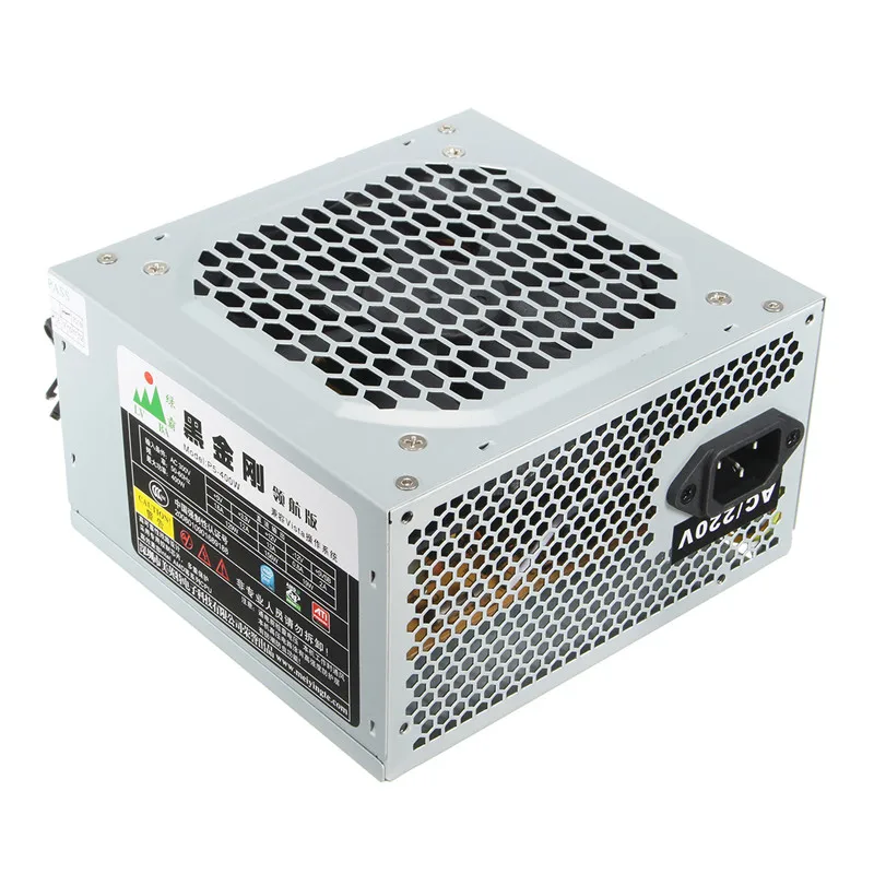 الكمبيوتر PC امدادات الطاقة 400 واط الكمبيوتر PC وحدة المعالجة المركزية امدادات الطاقة 20 + 4 دبوس 120 مللي متر المشجعين ATX بكيي w/SATA