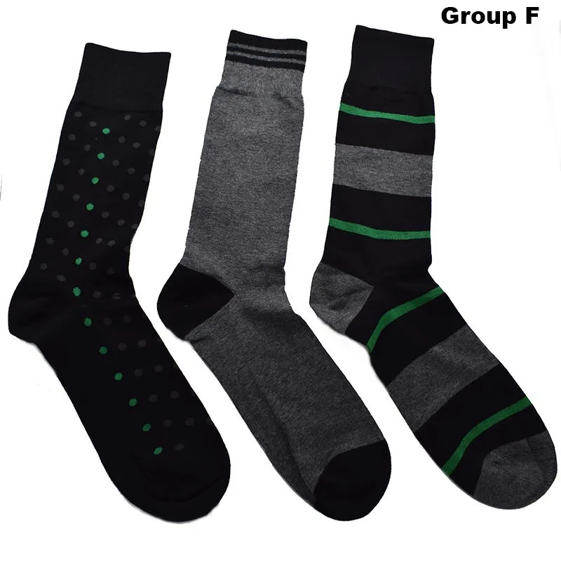 Fcare 6 шт = 3 пары calcetines мужские деловые носки 44,45, 46,47 размера плюс большие весенние зимние длинные ноги