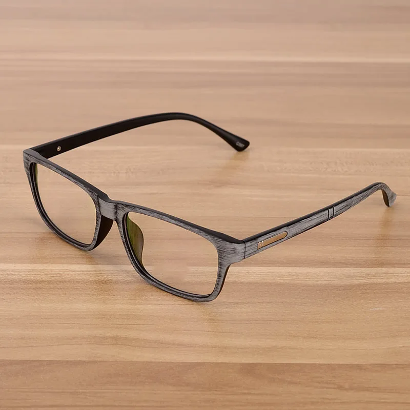 

NOSSA Gray Vintage Frame Glasses Women & Men's Clear Lens Eyewear Unisex Retro Reading Glasses Frame Myopia Spectacle Frames
