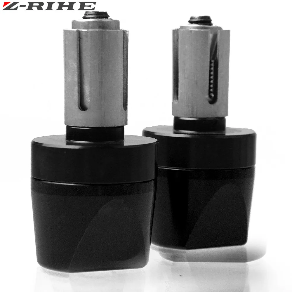 7/8 ''22 мм CNC алюминиевый руль мотоцикла рукоятка наконечники для ручки управления мотоциклом для Yamaha FZ6 2006-2010 TMAX 500 TMAX 530 KTM XCW EXC - Цвет: Black