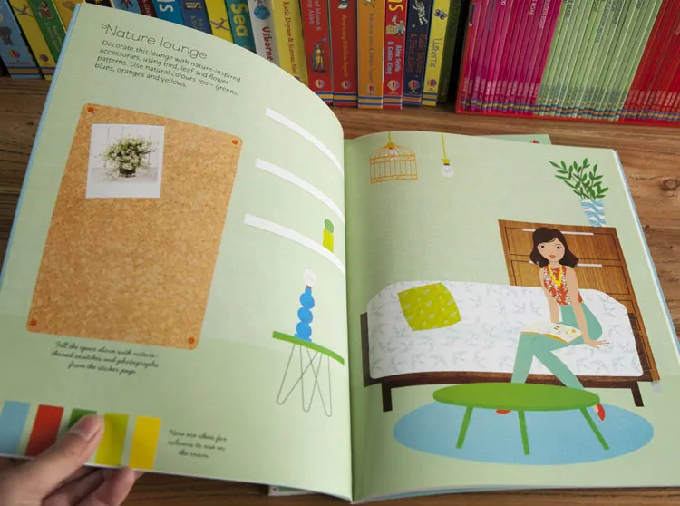English Cartoon Girls Sticker Dolly Dressing up Princess Fashion Design Books Spring /Summer/Fall/ Winter/home/ Wedding mkd3