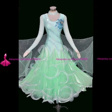Ballroom Competition Dance Dress Adult Waltz Tango Dancing Clothes High Quality Long Sleeve Standard Ballroom Dresses