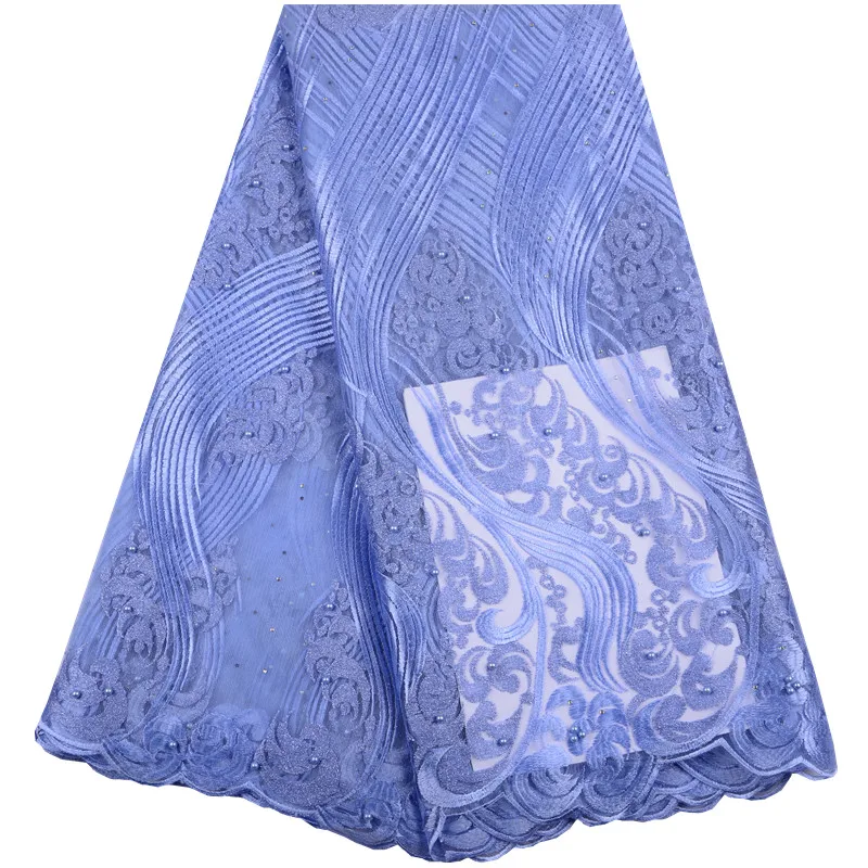 

African Lace Fabric 2019 High Quality Nigerian Lace Fabrics Africa Guipure Embroidery French Tulle Lace Fabric A1491