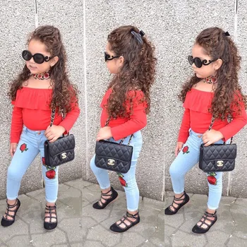 

2018 Summer Girls Clothing Sets Baby Toddler Kids Girl Clothes Tops+Pants 2pcs Girls Suit Roupa Menina Princess Brand Girls Set