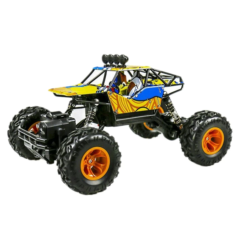 

1/16 2.4Ghz Alloy Body Shell Rock Crawler 4Wd Double Motors Off-Road Remote Control Rc Buggy Bigfoot Climbing Car Vehicle Toys