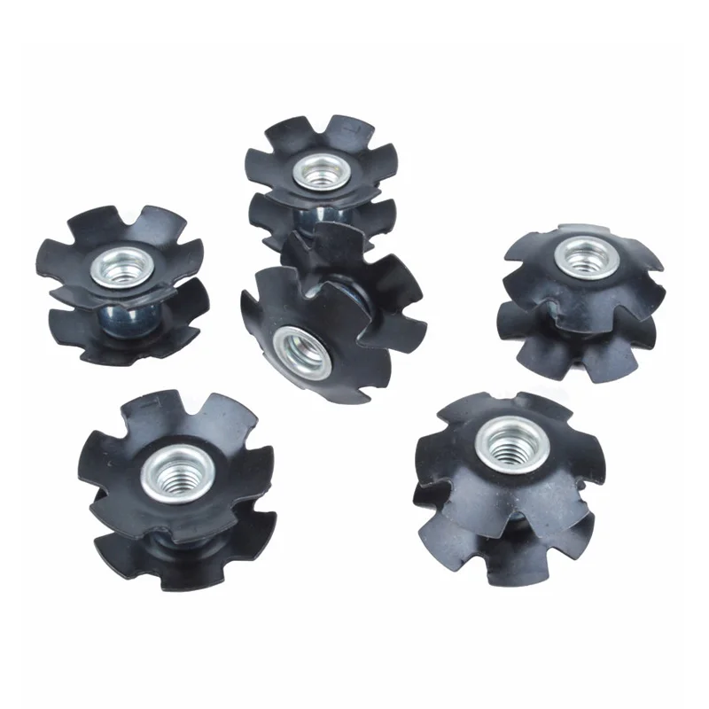 

5pcs/lot 28.6mm Fork Hanging Heart Tension Adjuster Bike Fork Unthread Toothless Headset Lock Core Bearing Fork Flower