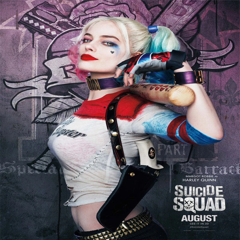 

Girl Cosplay Harley Quinn Costume Party Gathering Plays JOKER Suicide Team Halloween Primm Jacket Set Chamarras De Batman