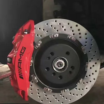 

High quality 6 Piston Brake System AMG Red calipers rotors/pads/calipers/line/center cap and brackets for Mercedes-Benz S300L