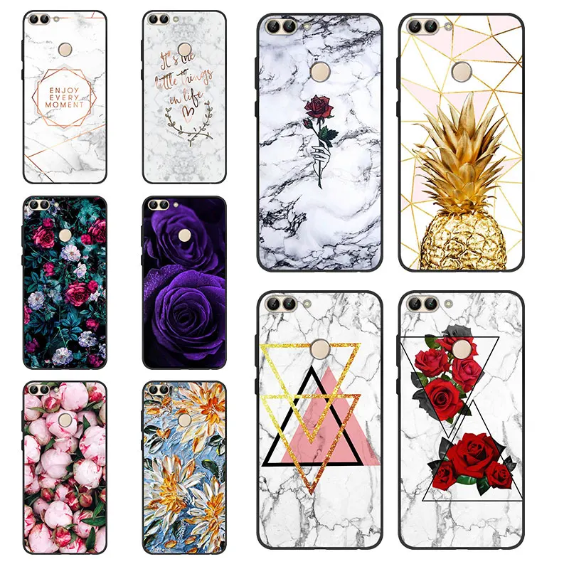 

For TPU Huawei P Smart Case Silicone Soft TPU Black Matte Cover For Coque Huawei Enjoy 7s Phone Case Housing For Funda P Smart