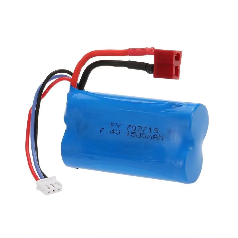 Wltoys 7 4 V 1500 мА/ч Батарея с Т образный разъем для FEIYUE FY 03 FY01 FY02 12428 12401 12402 12403 12404 12423 +