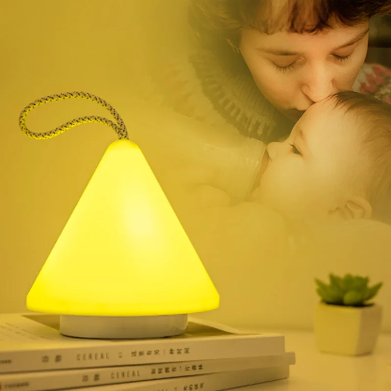 LED creative small night lamp energy saving charging bedroom bedside