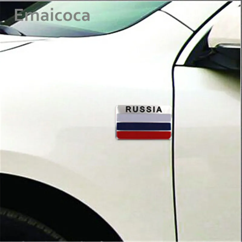 Автомобильный Стайлинг Emaicoca 3D алюминиевый Национальный чехол с флагом для Volkswagen
