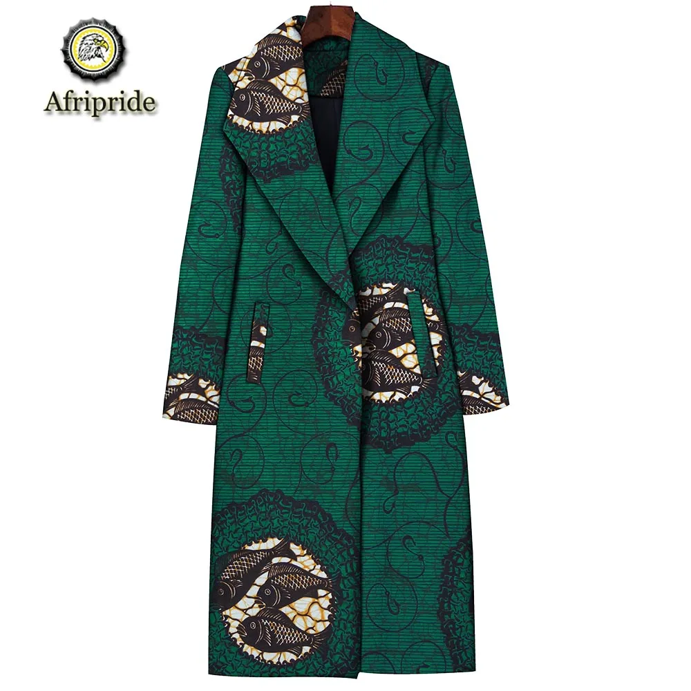 2019 african coats for women AFRIPRIDE pure cotton bazin riche ankara print coats private custom wax batik lining S1824016