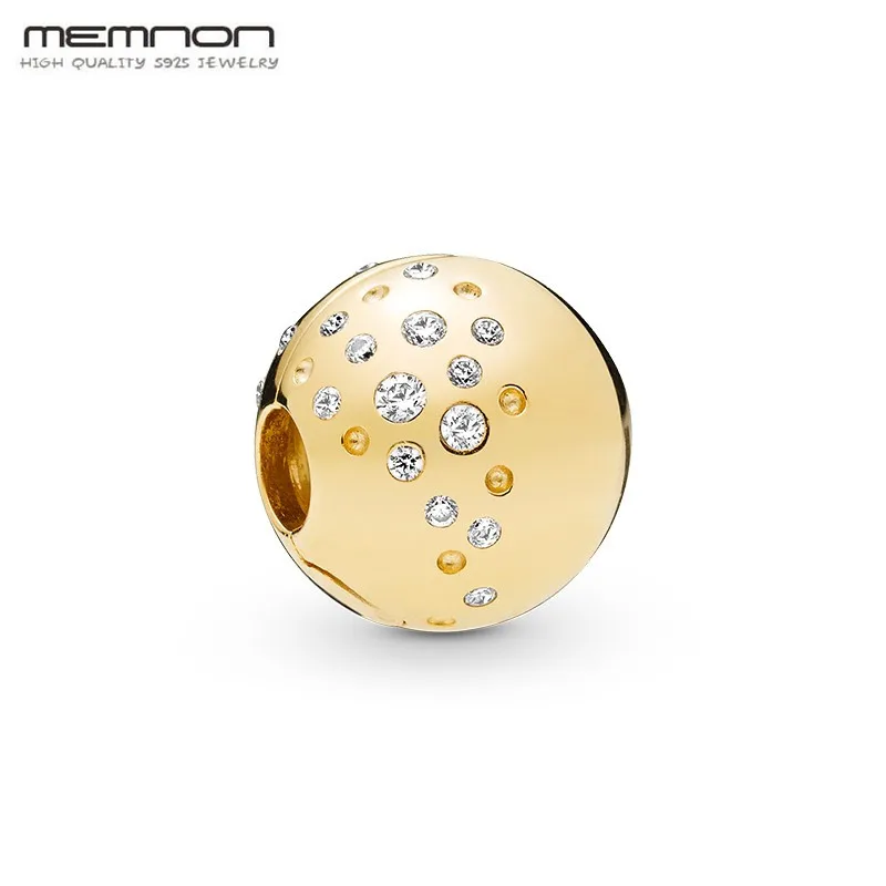 

2019 Spring collection Shine Scattered Sparkling Clip Charms for jewelry making Fit 925 Sterling Silver beads Bracelets DIY