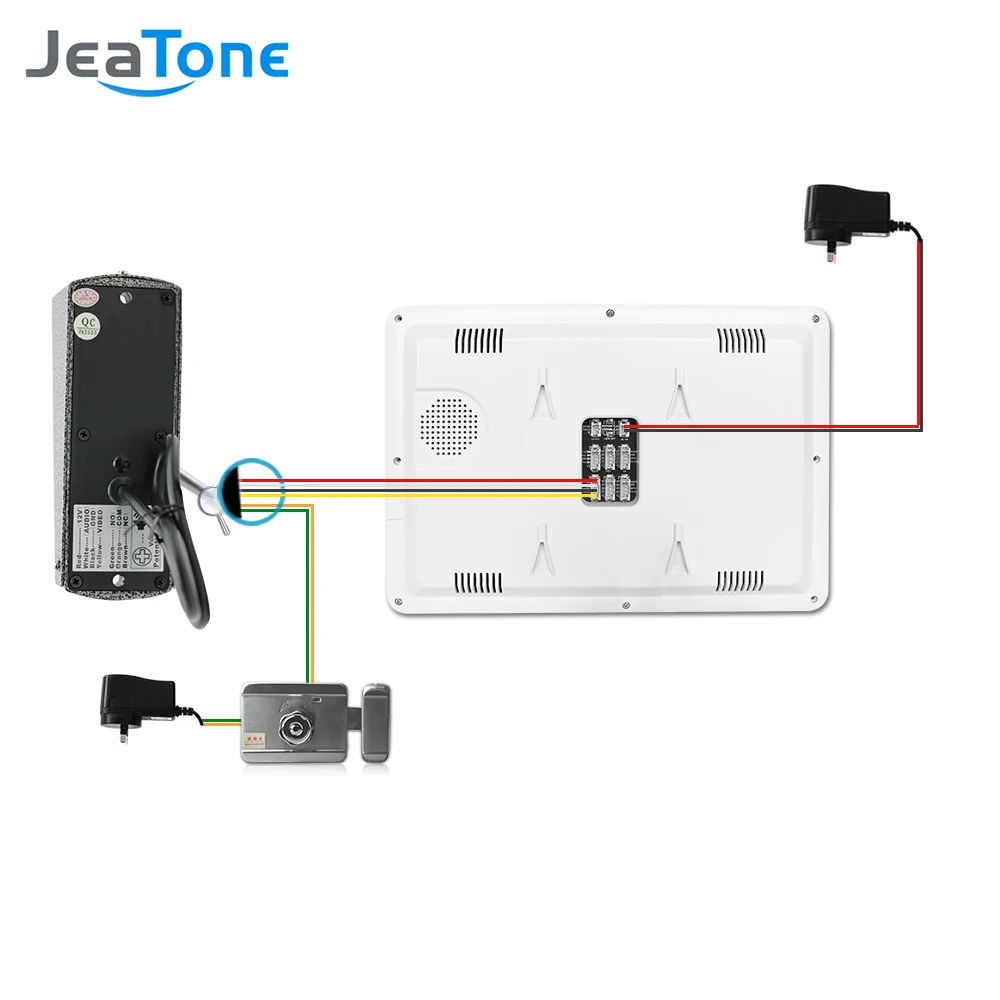 JeaTone 1200TVL видео домофонная система 7 &quotгарнитура с двойной связью внутренняя