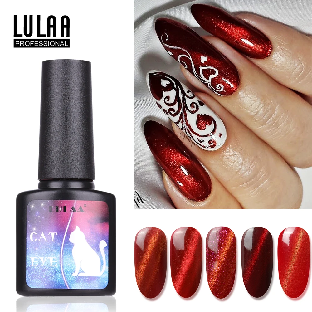 Гель лак для кошачьих глаз LULAA использования с магнитом 3D Полупостоянный УФ