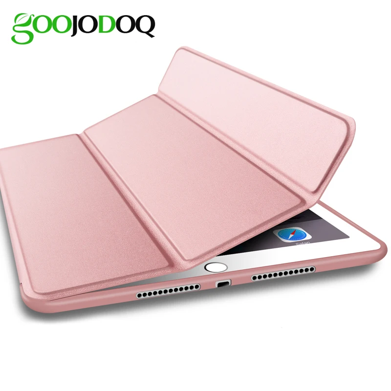 For iPad Pro 9.7 2017 Magnetic Smart Case For iPad Pro 9.7 PU Leather Cover Silicone Soft Back Trifold Stand Auto Sleep/Wake for ipad pro 9 7 5 shapes smart case soft tpu back case slim pu leather magnetic cover for ipad 7 air 3 auto sleep wake a66