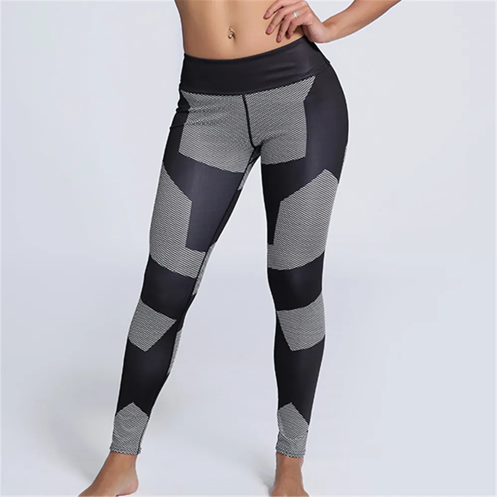 Buy 3D Push Up Sexy Legging Women Hip Hop Block