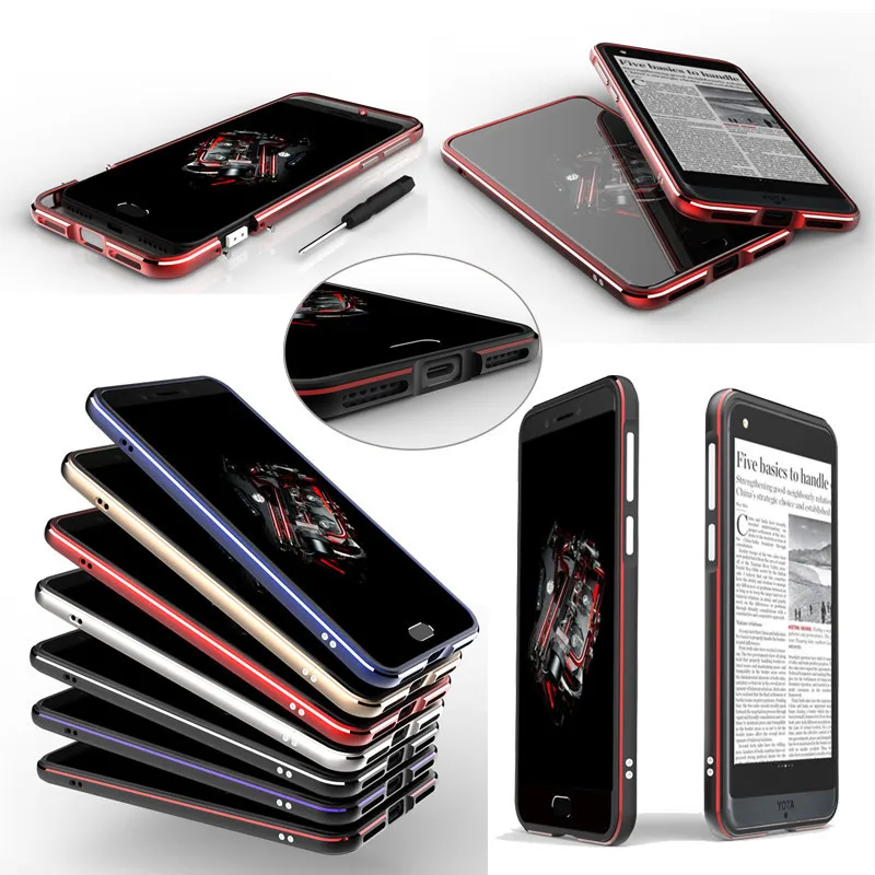 Yotaphone 3 Case Ultra Thin Metal Aluminum Bumper with Screws Frame Case Cover for Yotaphone 3 Yota Phone 3 Luxury Metal Cover