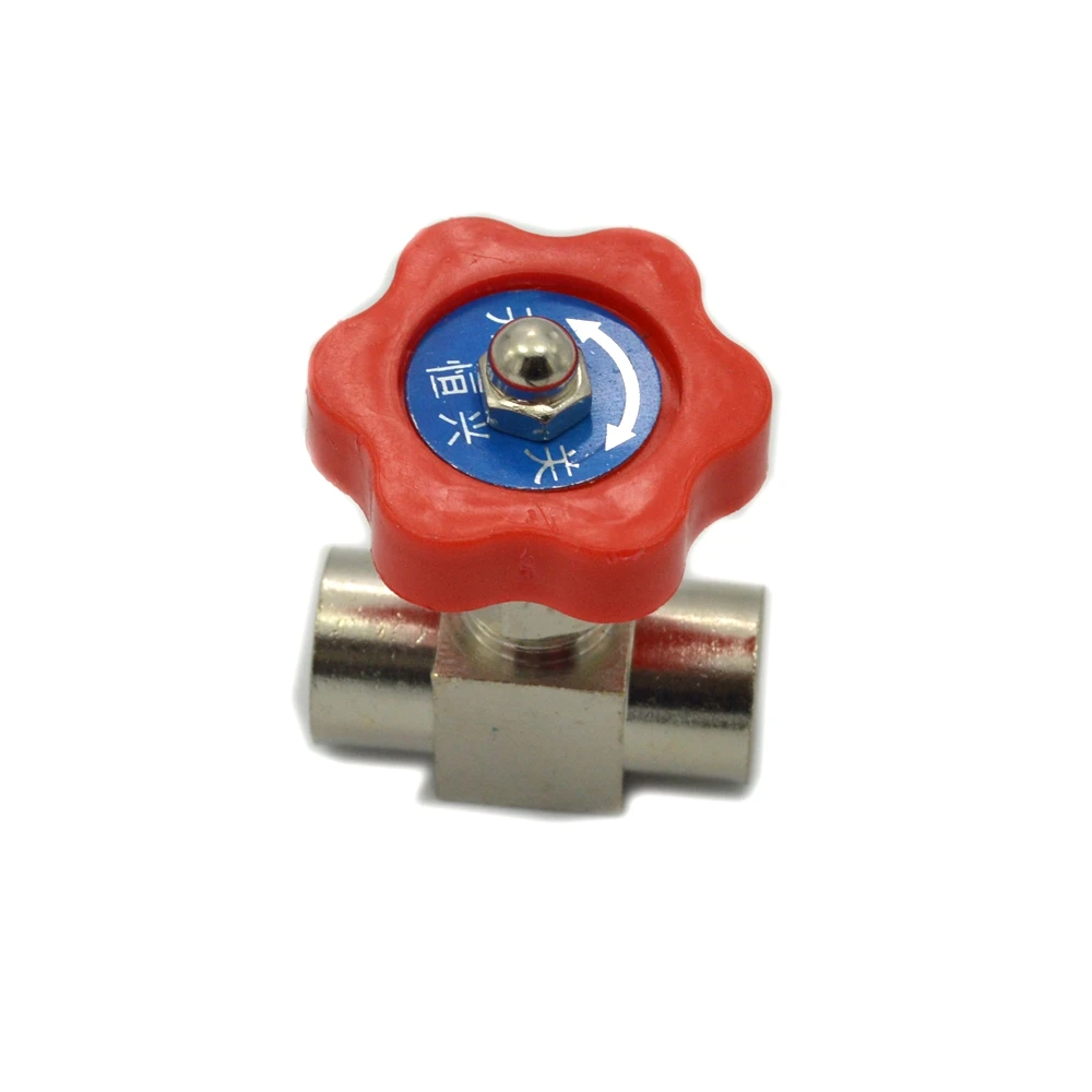 

BSPP Female Thread Needle Valve Brass Nickel-Plated pneumatic air flow adjust valve