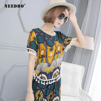 

NEEDBO 2 Piece Set Women Shorts and Top Casual Tracksuit Women Pant Two Piece Set Plus Size women Sets Clothes for Summer Print