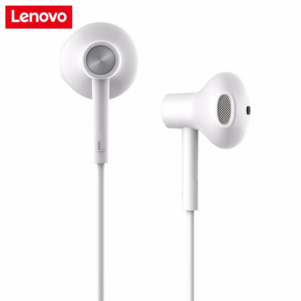 Newest Original Lenovo DP 20 HiFi Dual Driver Earphone In Ear Earbuds With Mic For Mobile Phone Android Xiaomi Samsung Lenovo|Phone Earphones & Headphones| - AliExpress