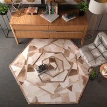 В форме ковра светлый цвет простой современный бытовой многоугольник гостиная журнальный столик прикроватная тумбочка для спальни подвесная корзина компьютерная Chai