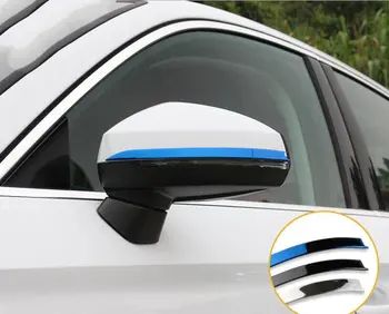 

2PCS ABS Chrome Car Side Door Rearview Mirror Protect Strip Cover Trim Moldings For Audi A3 2014-2018 Car Styling Accessories